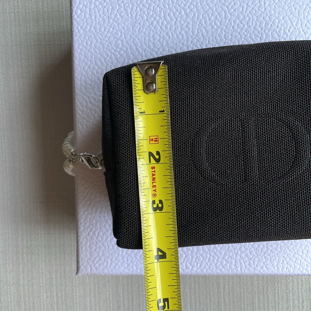 Dior black canvas cosmetics pouch with box - Picture 13 of 17